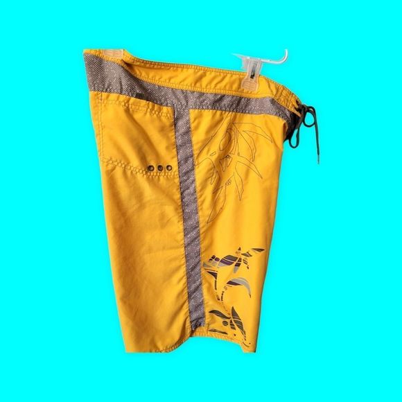 Adidas Mens large yellow and grey swim trunks - Picture 3 of 5